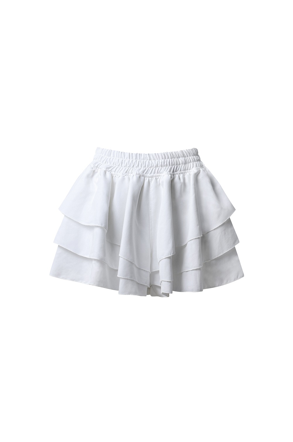 Ruffle shorts - White