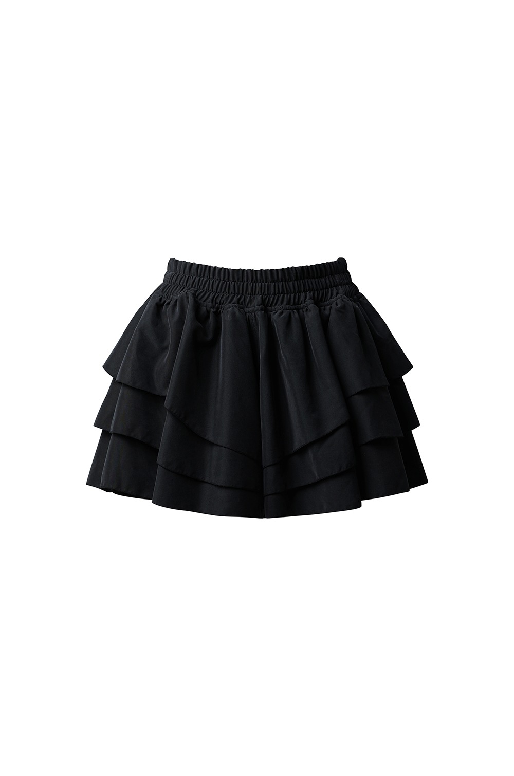 Ruffle shorts - Black