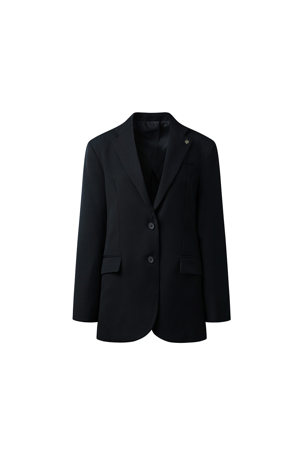 Star rivet basic jacket -Black