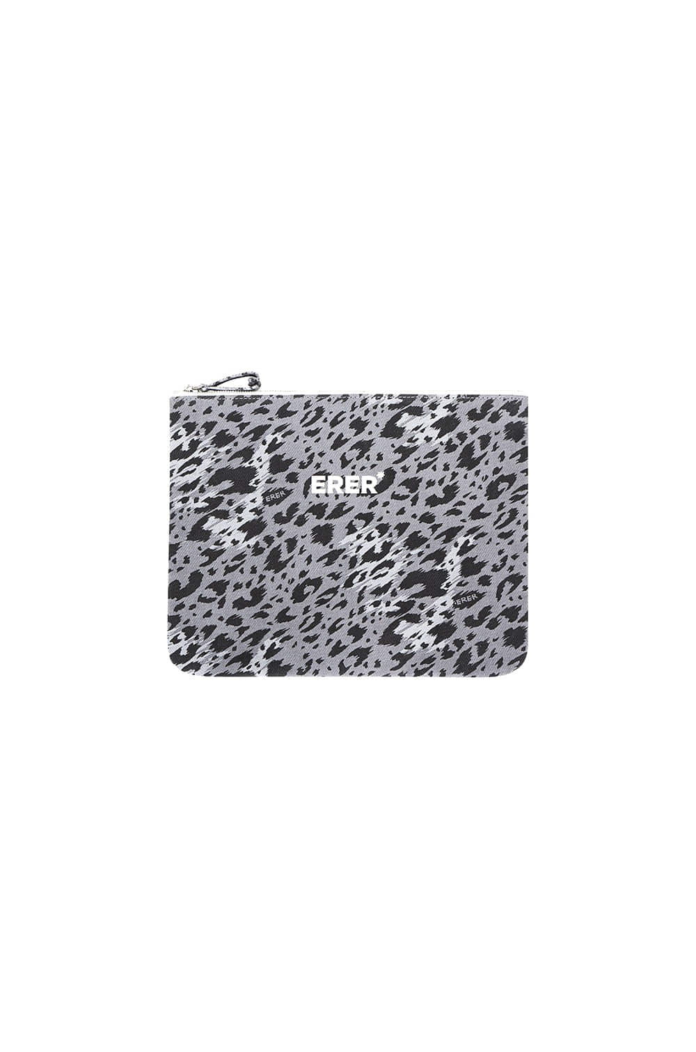 Signature leopard pouch - Gray
