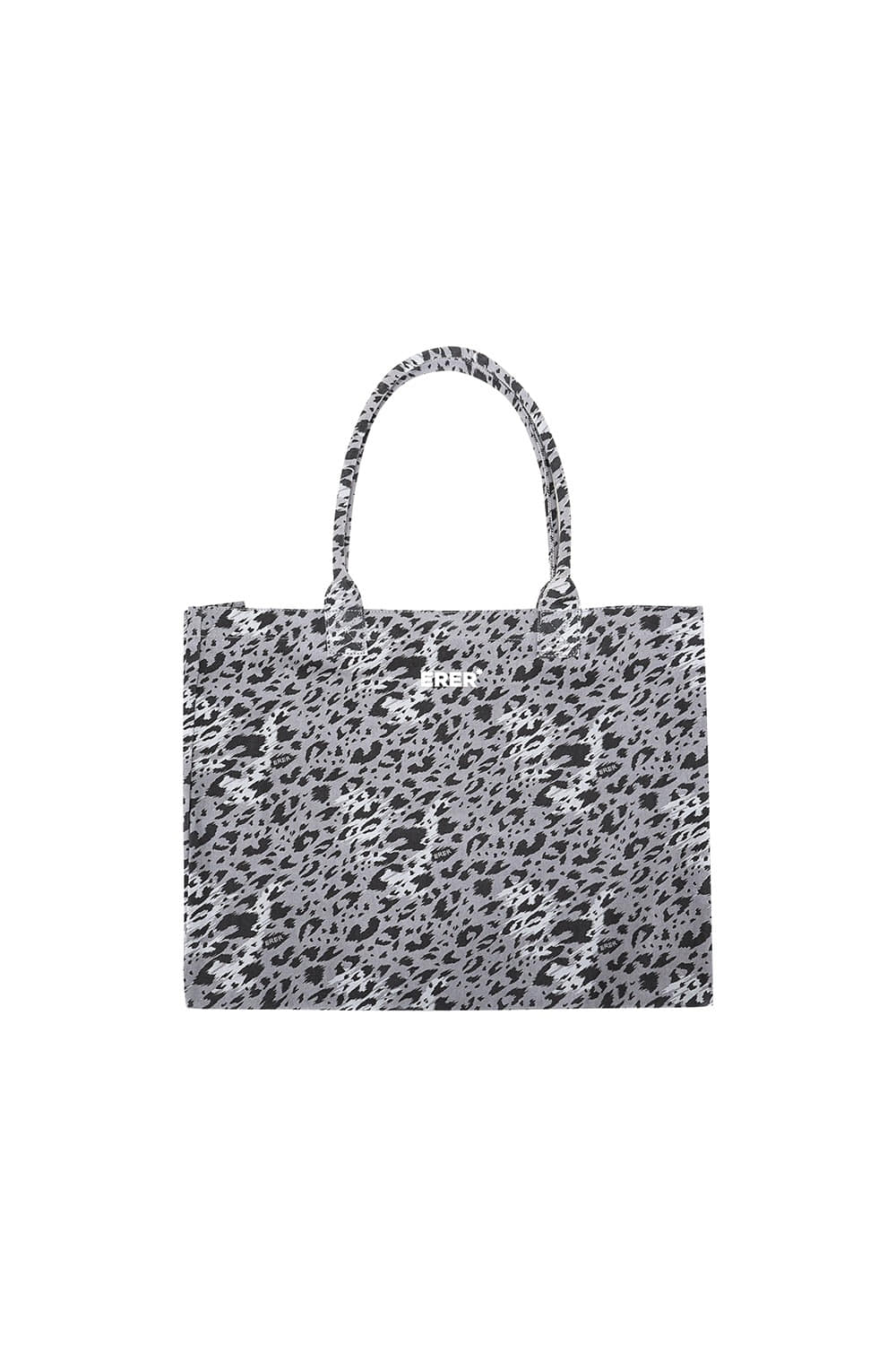 Signature leopard eco bag - Gray